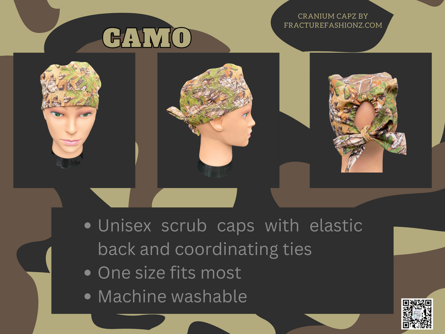 Scrub Hat | Camo Scrub Hat