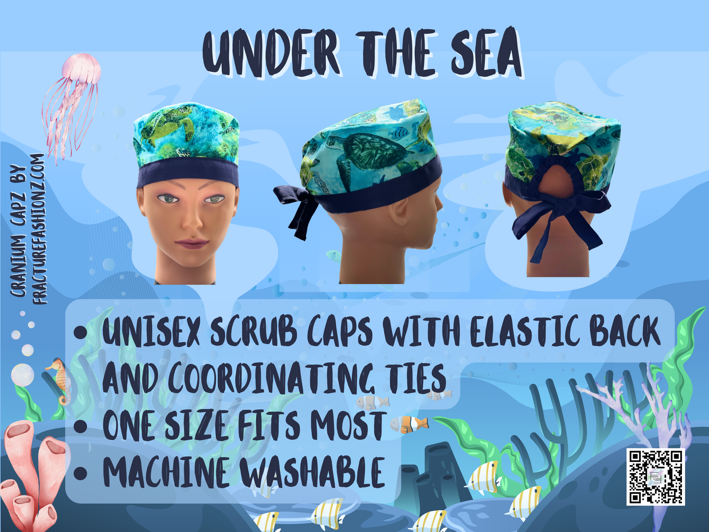 Under the Sea Scrub Hat