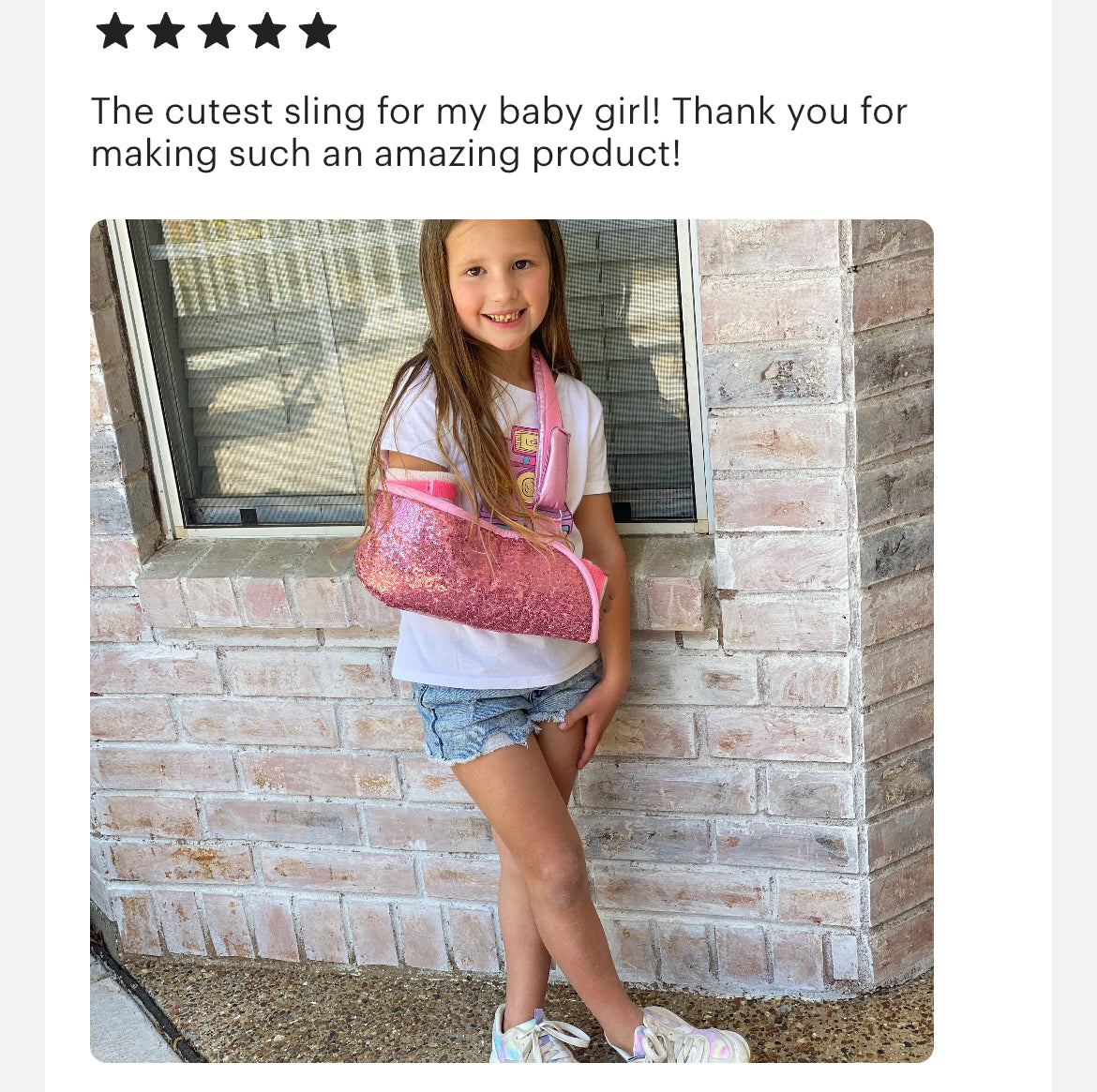 Arm Sling | Tossed Sequins Bling Arm Sling- Pinks