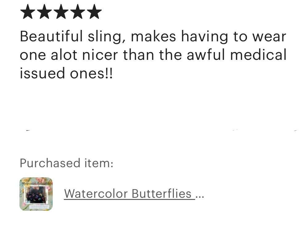 Arm Sling | Watercolor Butterflies Arm Sling
