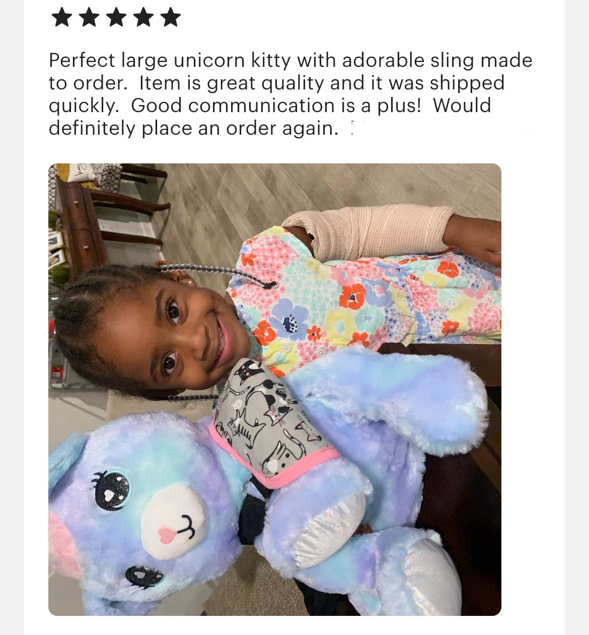 Gift | Large Stuffed Animal Friend with Get Well arm sling- variety