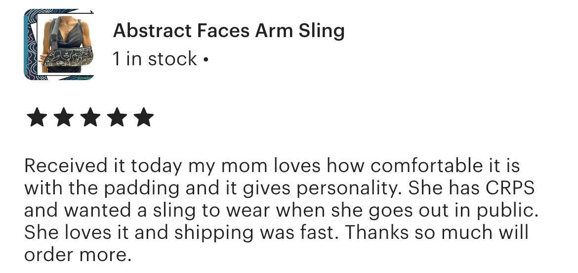Abstract Faces Arm Sling