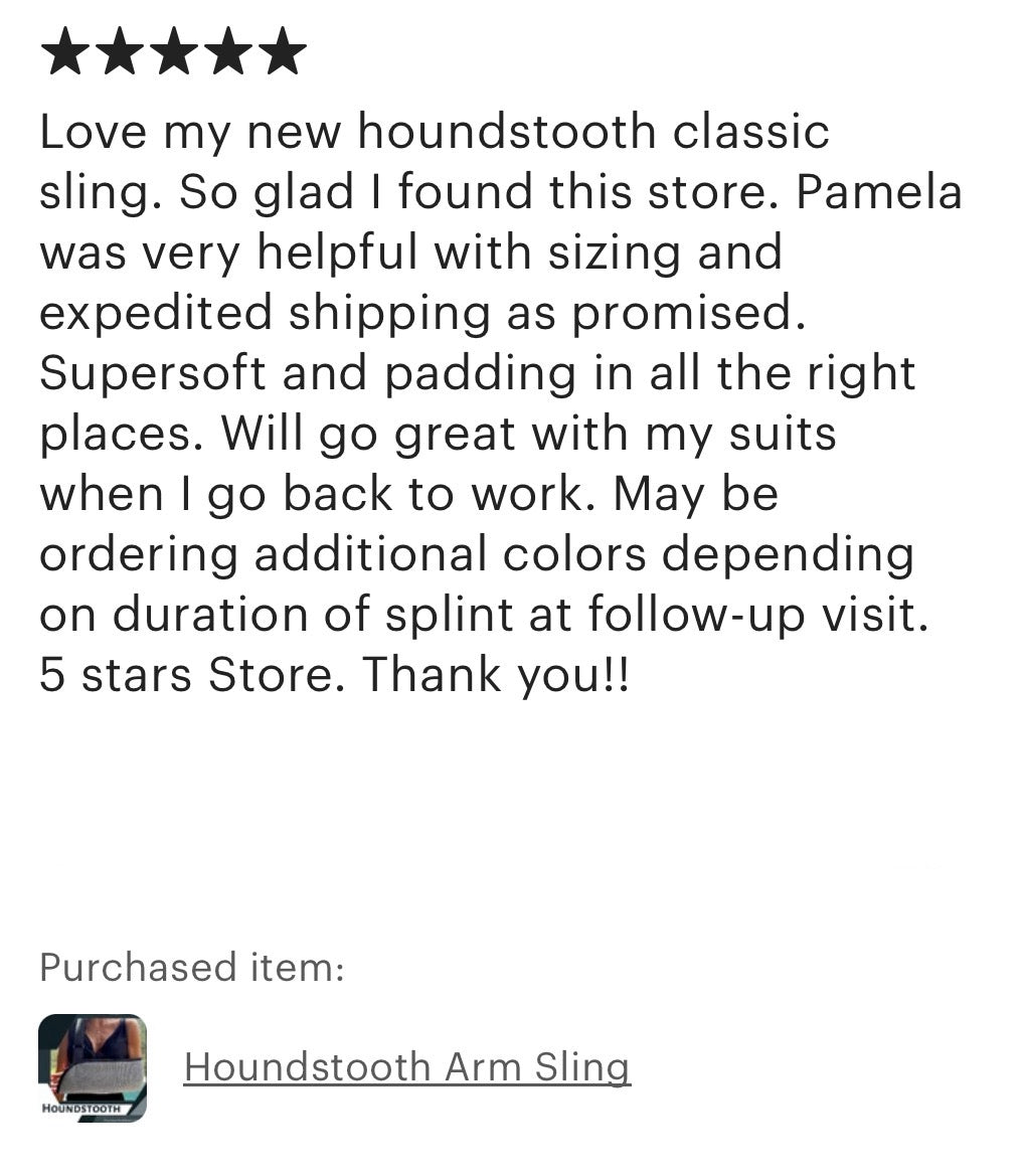 Arm Sling | Houndstooth Fashion Arm Sling