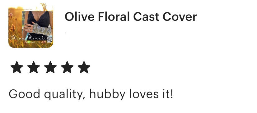 Olive Floral Cast Cover