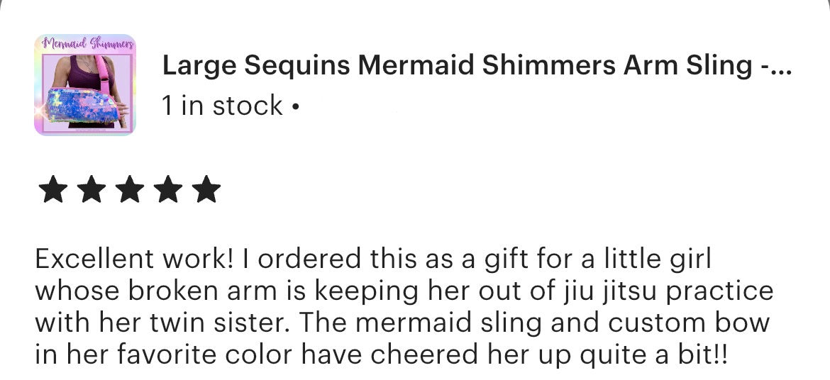 Mermaid Shimmers Arm Sling