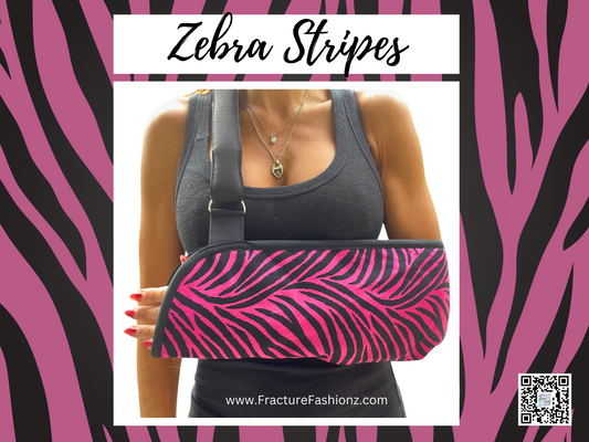 Pink Zebra Stripes Arm Sling