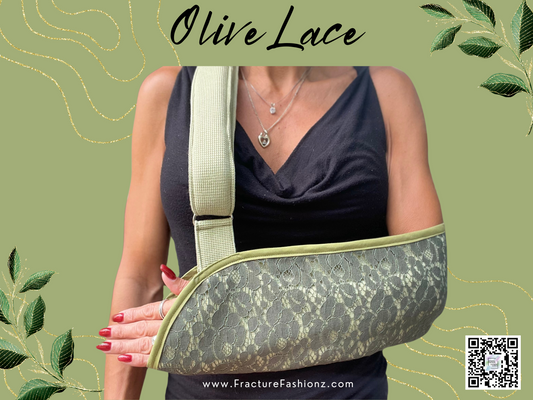 Olive Green Lace Arm Sling