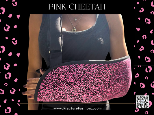 Pink Cheetah Arm Sling