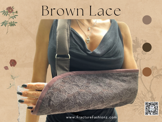 Chocolate Brown Lace Arm Sling