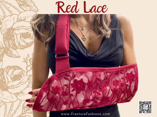 Red Lace Arm Sling