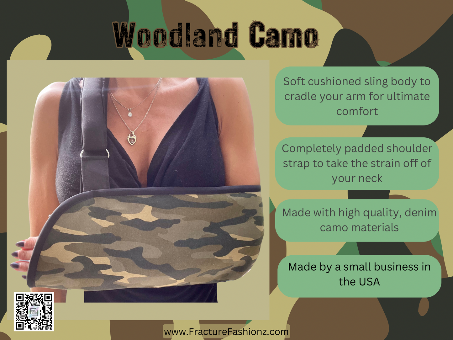 Woodland Camo Arm Sling