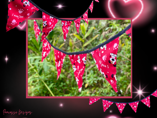 “I Woof You” Puppy Love Valentine’s Bunting