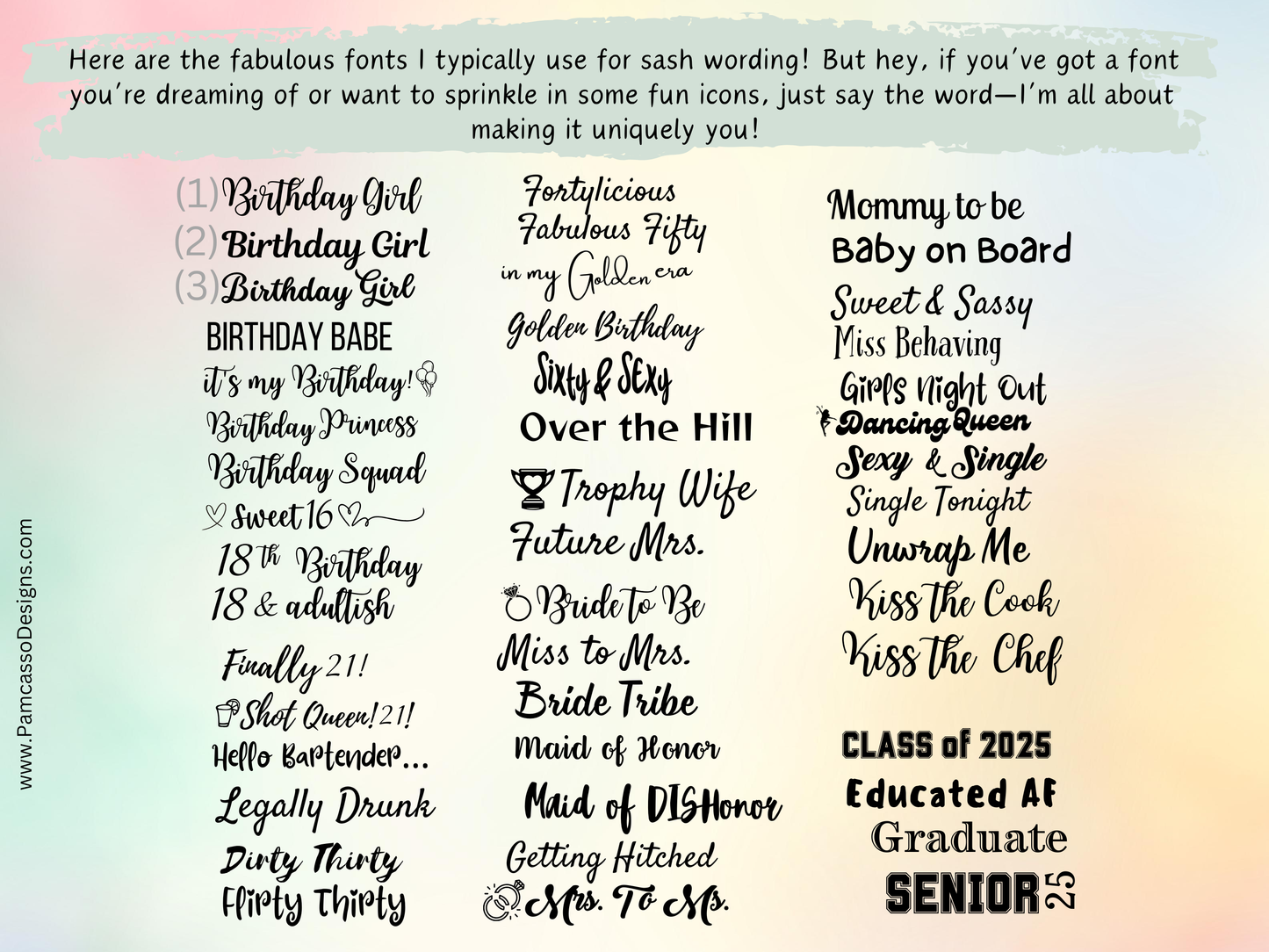 Sash | Black Sequin Sash with Gold Lettering and Gold Braid Trim