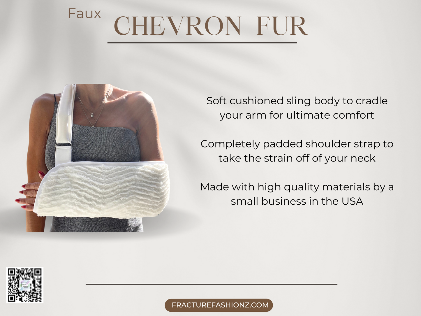 Chevron Fur Arm Sling