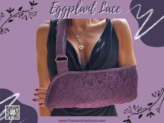 Eggplant Purple Lace Arm Sling