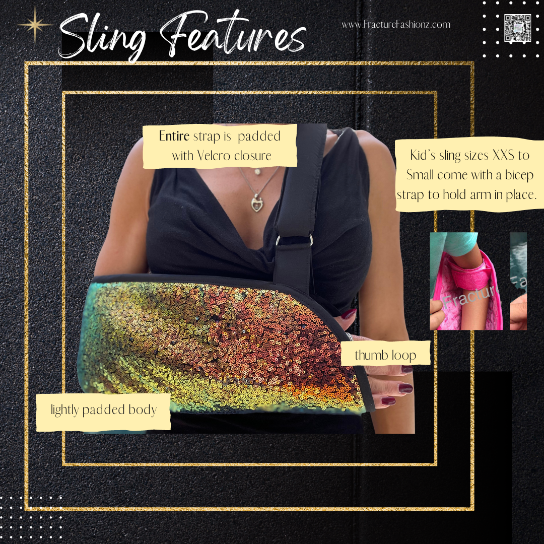 Pretty in Pink: Fashionable Arm Sling for a Stylish Recovery