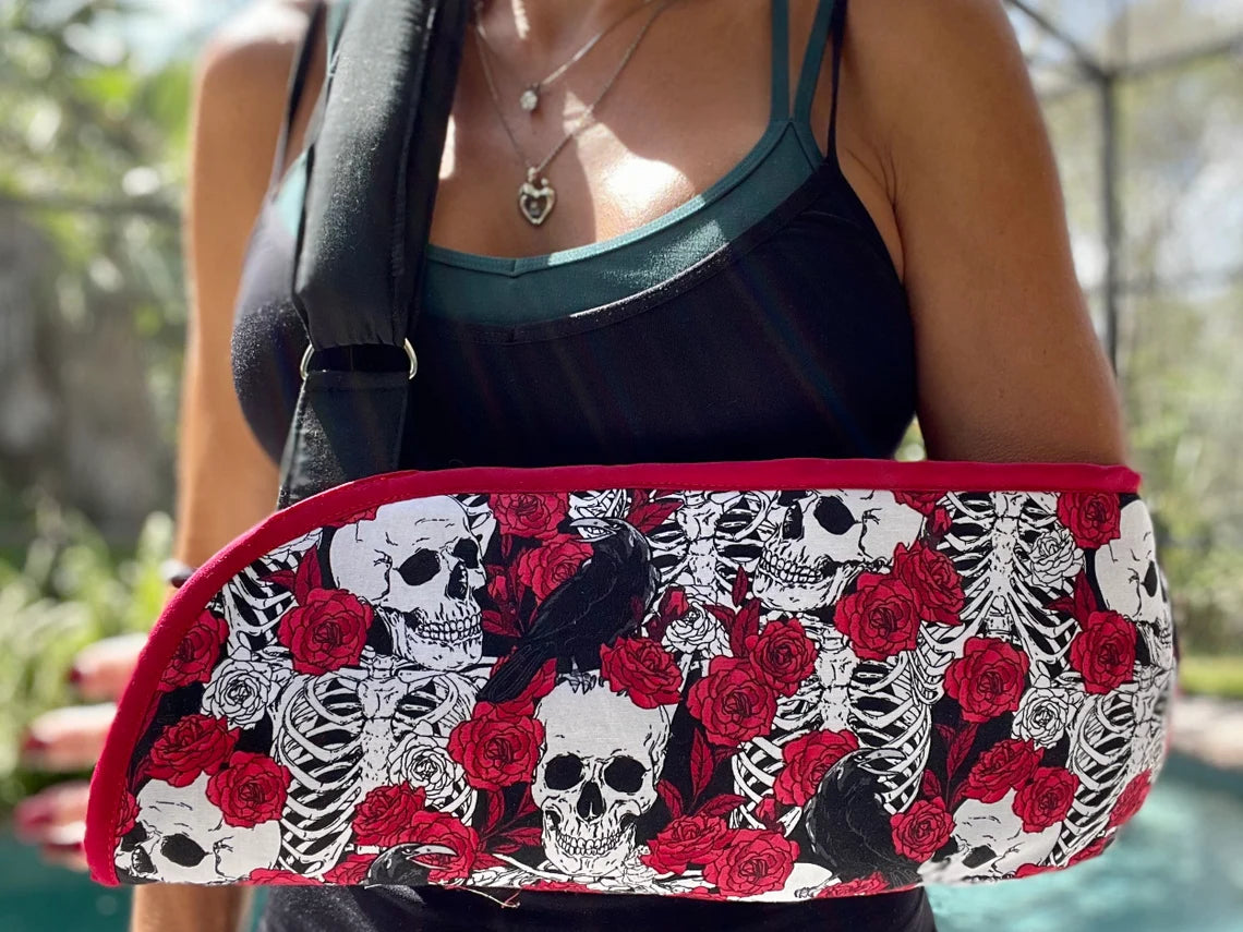 Skeletons and Roses Arm Sling