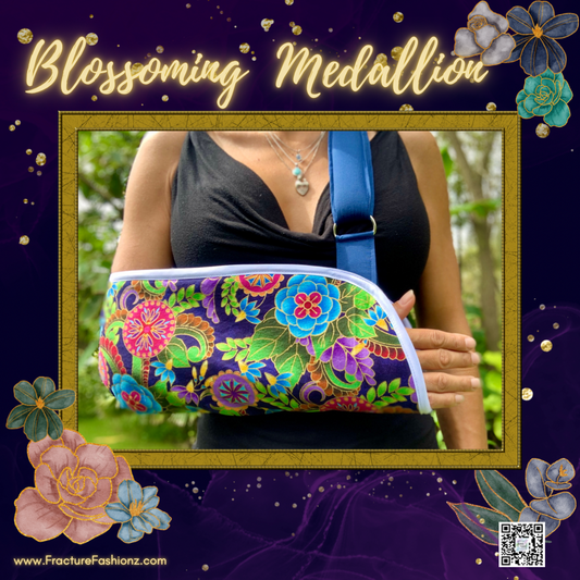 colorful floral arm sling