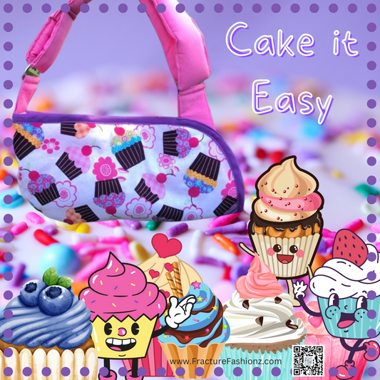 fun cupcake padded arm sling for shoulder pain