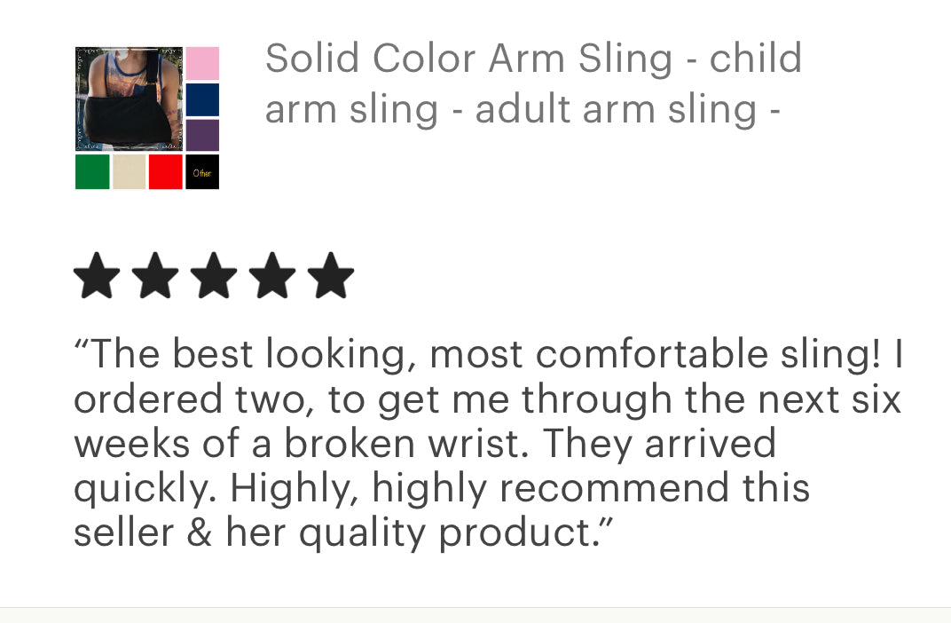 Solid Color (Variety) Arm Sling