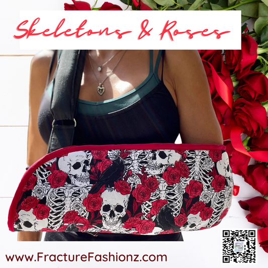 Skeletons and Roses Arm Sling