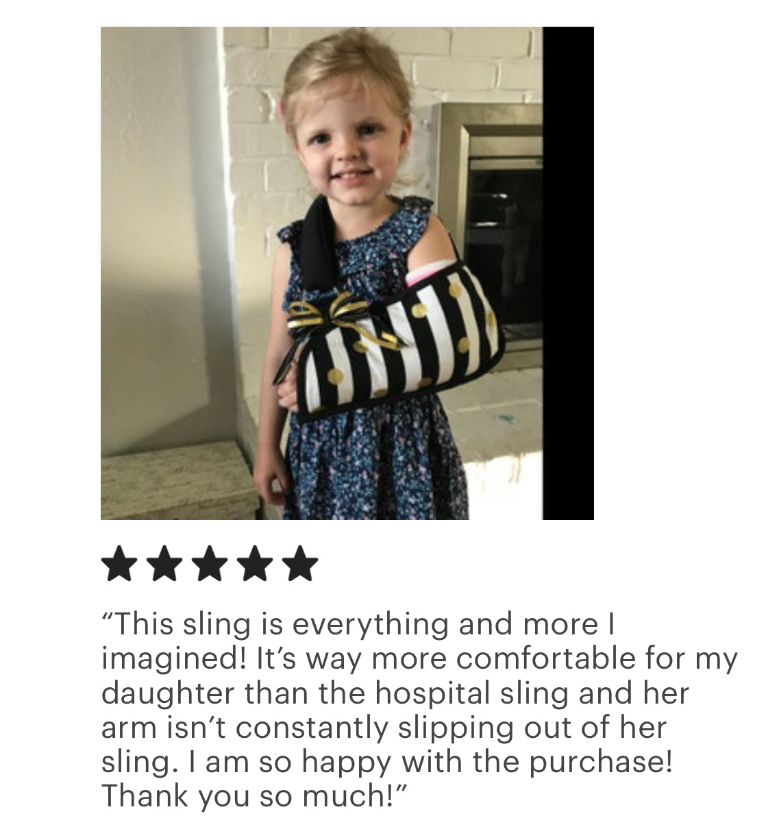 Striped and Dotted Arm Sling