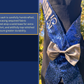 Écharpe | Élégante écharpe personnalisable bleu roi - étole de graduation - foulard de fête - accessoire d'anniversaire