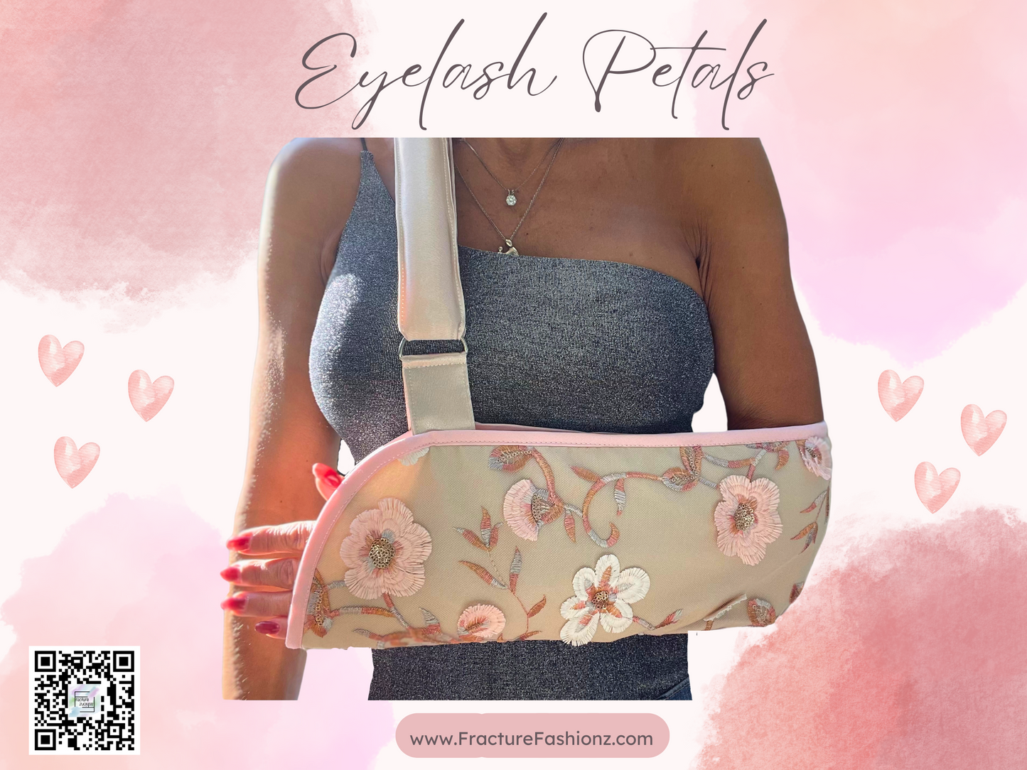 Arm Sling | Eyelash Petals 3D Flowers Designer Arm Sling