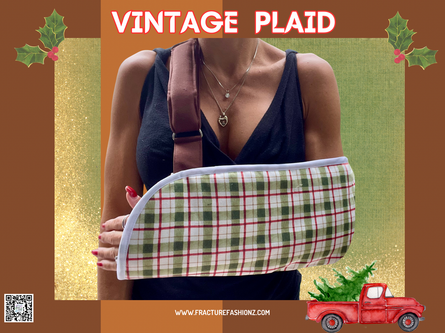 Vintage Plaid Arm Sling