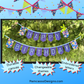 Bunting | Customizable Heavy Duty Canvas Happy Birthday Bunting with Embroidered Letters Interchangeable Theme Panels