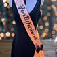Sash | Elegant Personalized Rose Gold Sequin Sash