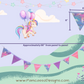 Unicorn Dreams Bunting Garland - Pink Purple Party Decoration, Birthday Party Flags
