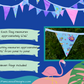 Bunting | Flamingo Beach Bunting – Tropical Hula Party Decor Garland - Party Decoration, Birthday Party Flags