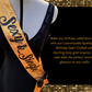 Sash | Customizable Deep Gold Personalized Sequin Sash