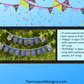 Bunting | Customizable Heavy Duty Canvas Happy Birthday Bunting with Embroidered Letters Interchangeable Theme Panels