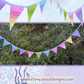 Bunting | Colorful Mermaid Scales Bunting Garland - Party Decoration, Birthday Party Flags