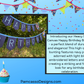 Bunting | Customizable Heavy Duty Canvas Happy Birthday Bunting with Embroidered Letters Interchangeable Theme Panels