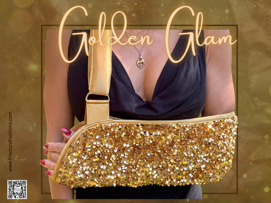 Arm Sling | Golden Glam Sequin Fashion Arm Sling