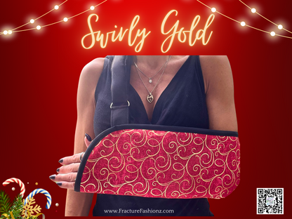 Arm Sling | Swirly Gold Arm Sling