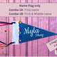 Pennant | Pom Pom Baby Monthly Milestone Pennant, Denim Flag, Photo prop