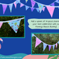Bunting | Flamingo Beach Bunting – Tropical Hula Party Decor Garland - Party Decoration, Birthday Party Flags