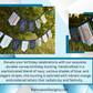 Bunting | Exquisite Durable Canvas Birthday Banner Bunting with Vibrant Embroidered Letters