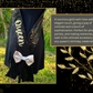 Celebrate in style with this dazzling black sequin “Birthday Queen” sash, designed to make any birthday unforgettable! Crafted with shimmering black sequins, this sash catches the light and adds sparkle to every moment. The bold “Birthday Queen” text stands out beautifully, making it clear who the star of the day is. A luxurious gold satin bow adds an elegant touch, giving a pop of contrast and a touch of sophistication.