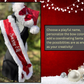 Écharpe | Écharpe étoles pailletée rouge Mère Noël avec bordure en fausse fourrure et nœud en satin - Père Noël - Accessoire de fête de Noël