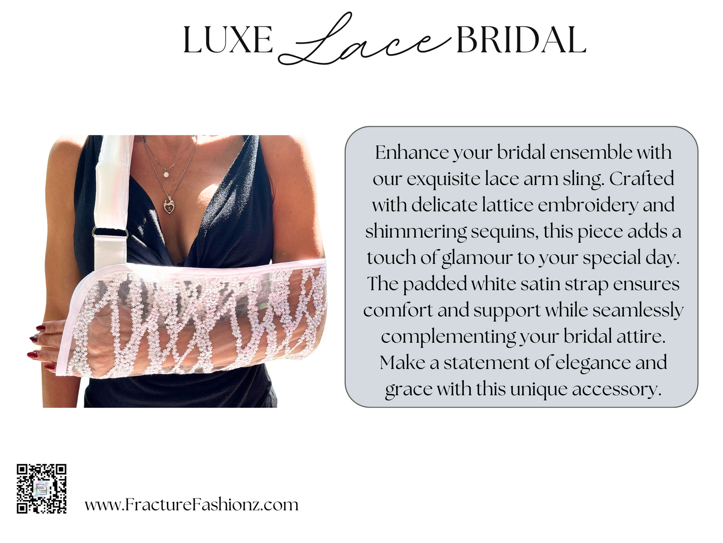 Luxe Lace Bridal Arm Sling