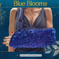 Arm Sling | Royal Blue Blooms: Luxurious Padded Arm Sling with Chiffon 3D Flowers