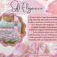 Arm Sling | Soft Elegance: Padded Arm Sling with Soft Pink Chiffon 3D Flowers