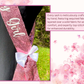 Celebrate in style with this stunning Pink Sequins Sash, perfect for making any birthday girl shine! Adorned with sparkling sequins and “Birthday Girl” elegantly written in white, this sash adds a touch of glamour to any outfit.