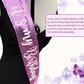 Sash | Sparkling Lavender Purple Sequins Fabric Birthday Girl Sash