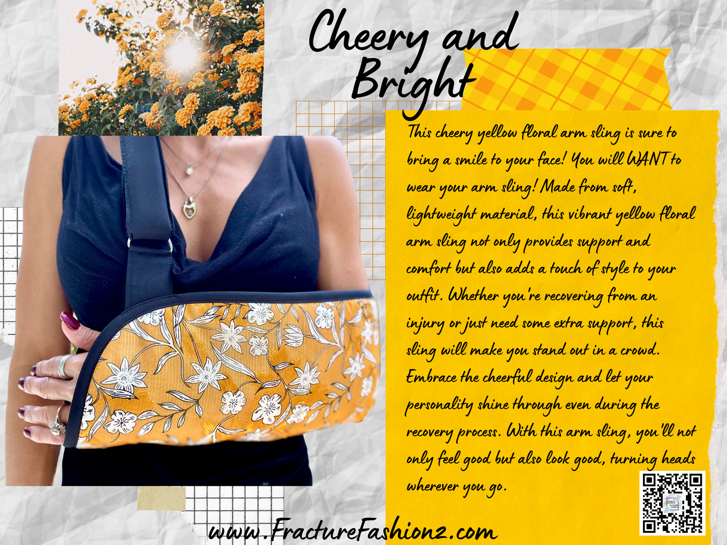 Arm Sling | Cheery and Bright Designer Arm Sling